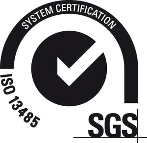 SGS:n ISO 13485 sertifioinnin tunnus