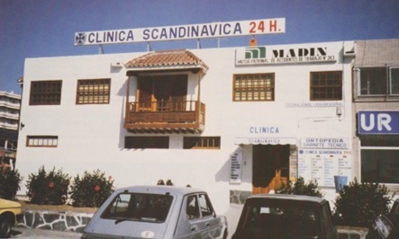 Lääkäriasema Clinica Scandinavica Kanarian saarilla vuonna 1984 Lääkäriasema Clinica Scandinavica Kanarian saarilla vuonna 1984