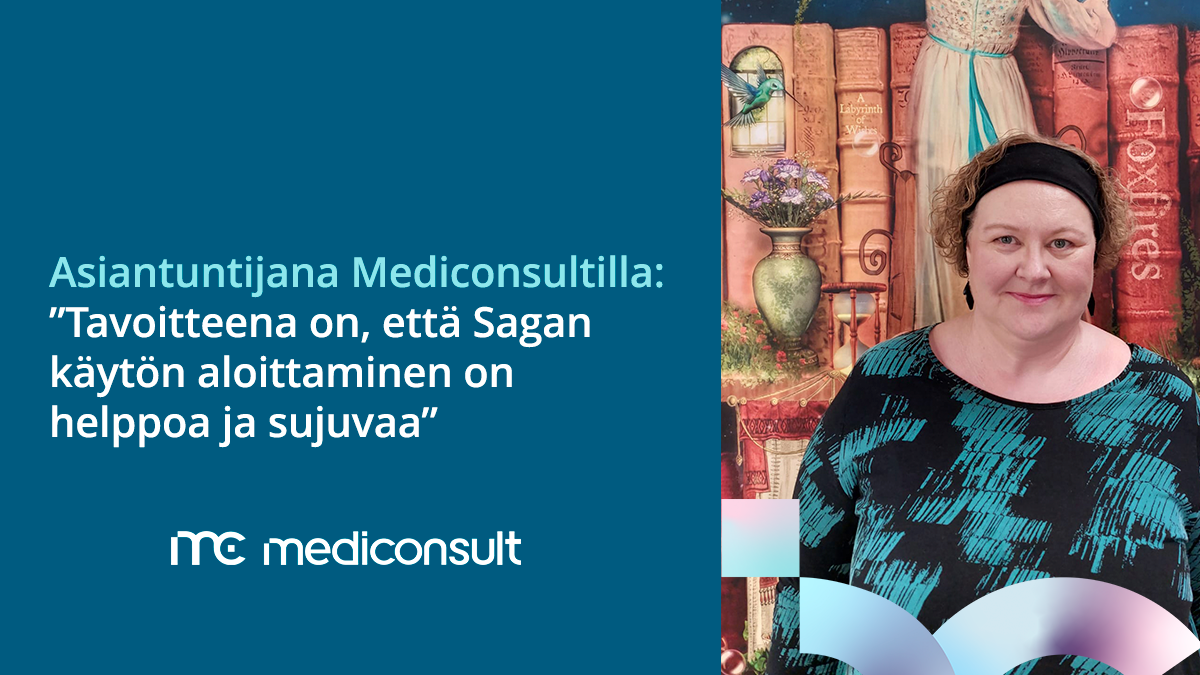 Marjaana Mäenpään kuva ja teksti: ”Tavoitteena on, että Sagan käytön aloittaminen on helppoa ja sujuvaa”